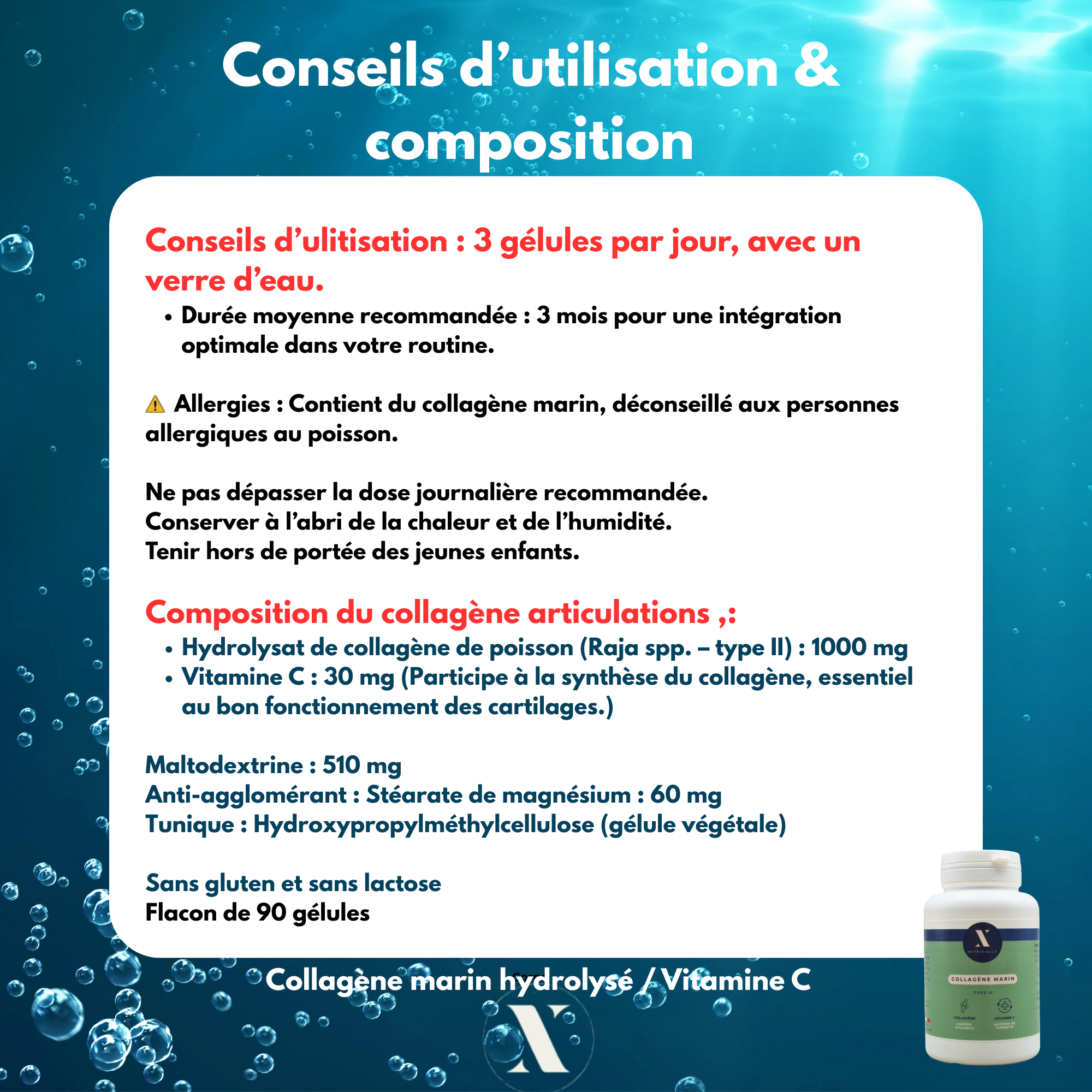 Collagène Type II Cartidyss Nutrixielle