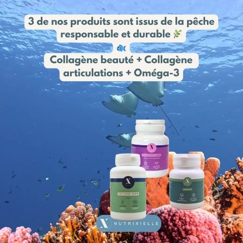 Collagène beauté articulations oméga 3 Nutrixielle - Origine marine