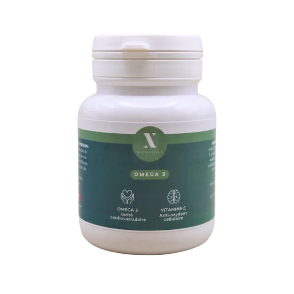 Un flacon d’Oméga 3 Nutrixielle