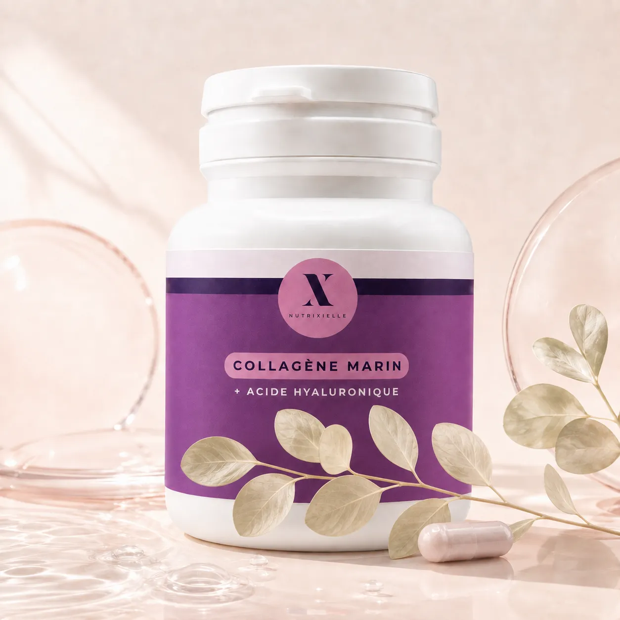 Collagène marin hydrolysé avec acide hyaluronique de la marque Nutrixielle