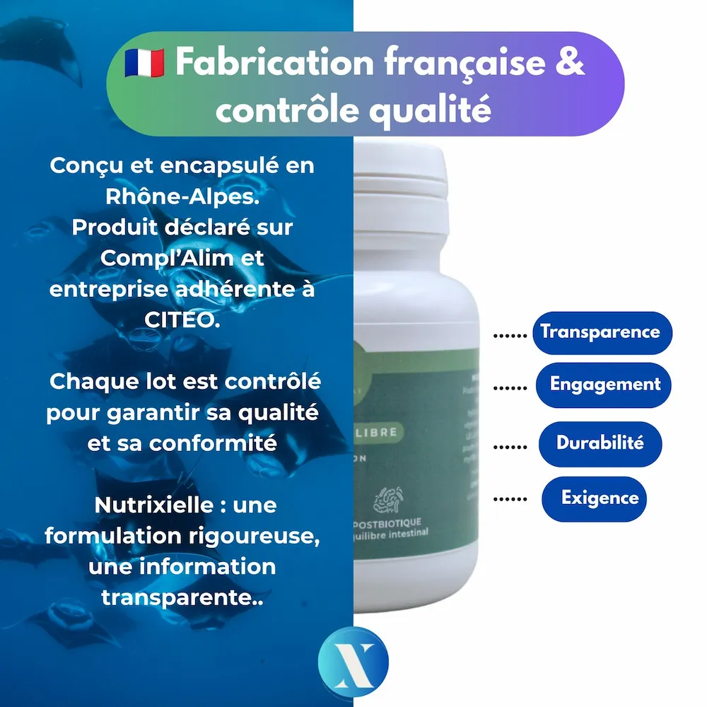 Fabrication française et contrôle qualité de Nutr’Équilibre Nutrixielle