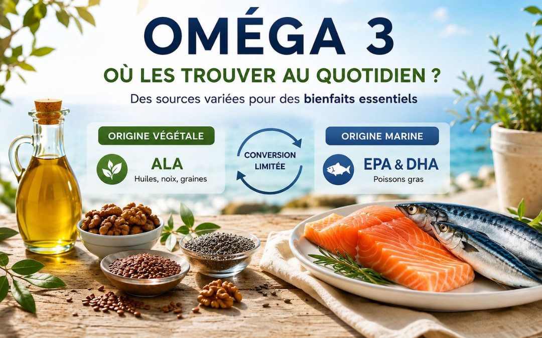 Aliments riches en oméga 3 : où trouver ALA, EPA et DHA ?