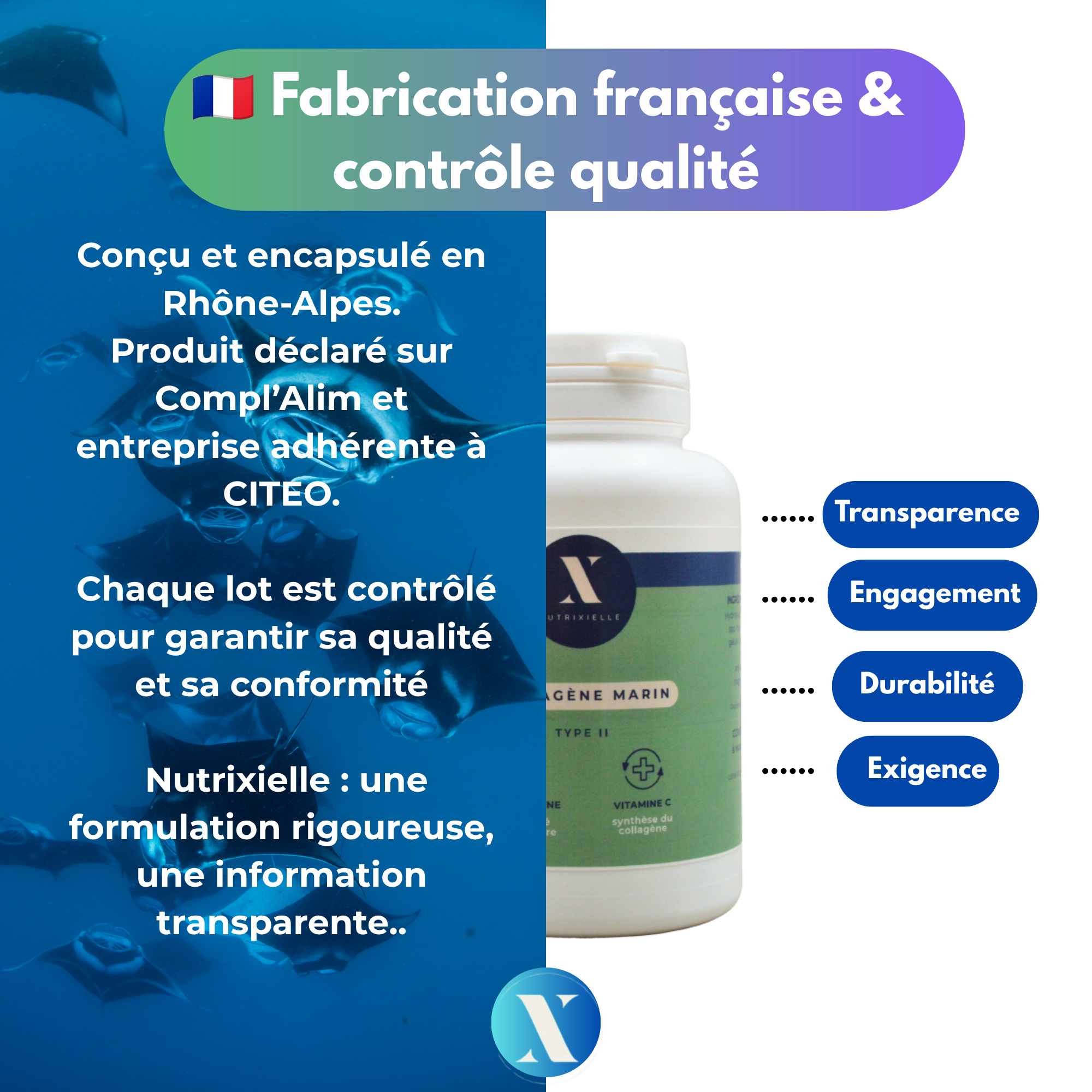 Qualité du Collagène Type II Cartidyss Nutrixielle