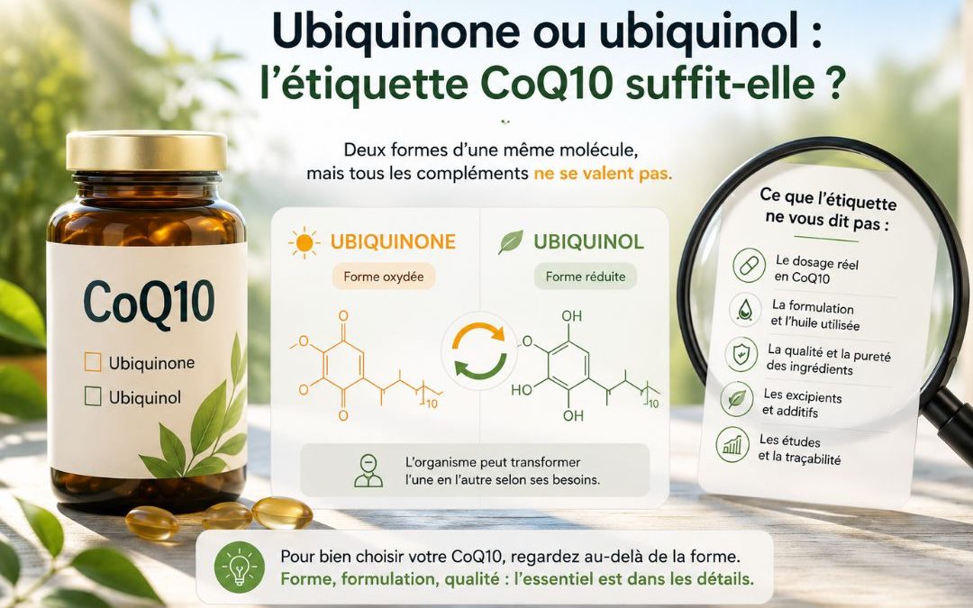 Ubiquinone ou ubiquinol : ce que l’étiquette ne vous dit pas sur votre CoQ10
