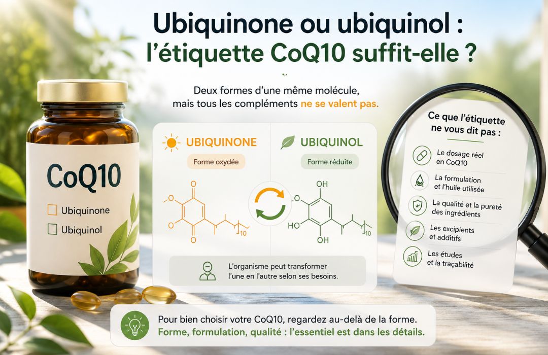 Ubiquinone ou ubiquinol : critères pour choisir une CoQ10