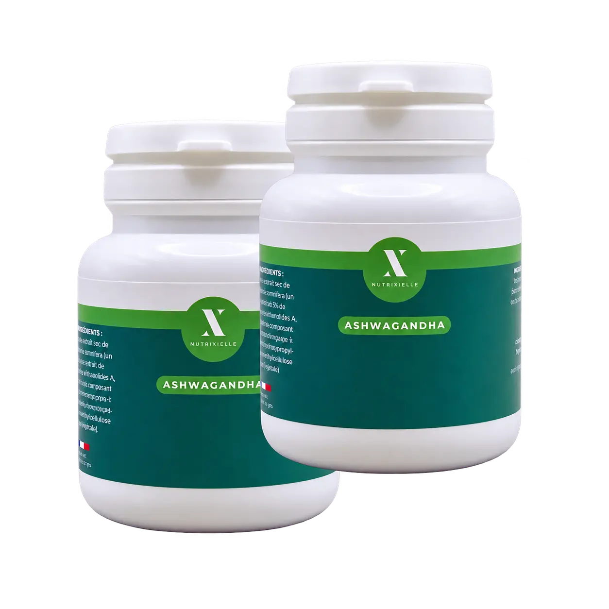 2 flacons d’Ashwagandha Nutrixielle - 90 jours