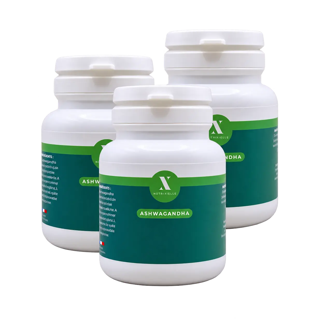 3 flacons d’Ashwagandha Nutrixielle - 135 jours