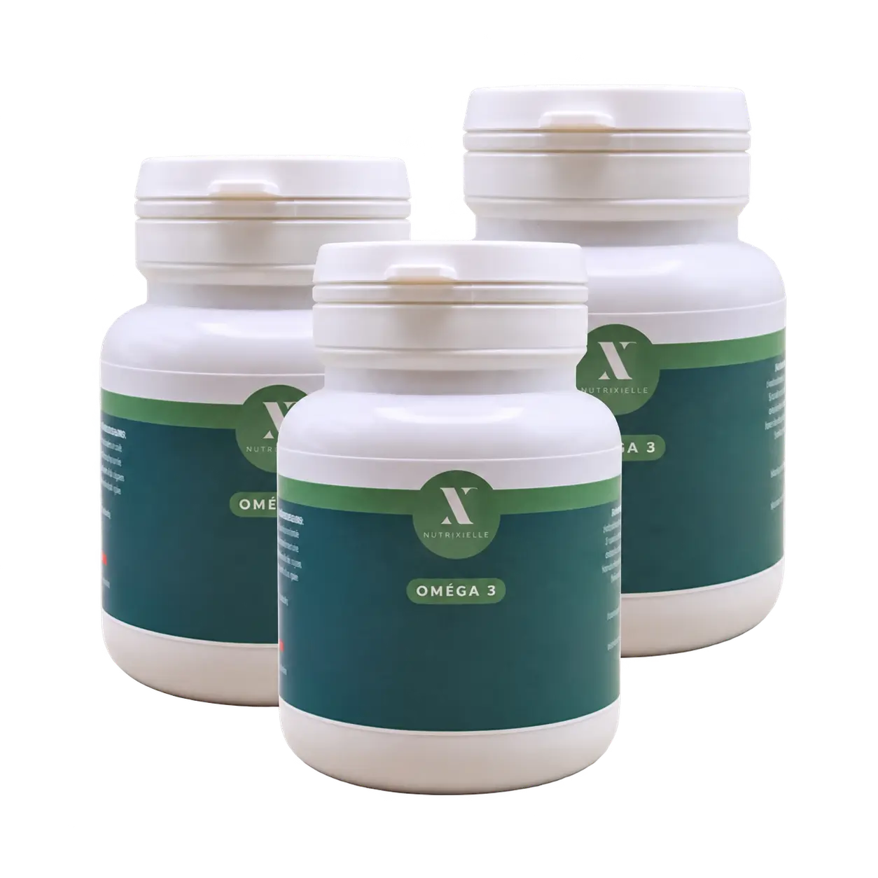 Trois flacons d’Oméga 3 Nutrixielle