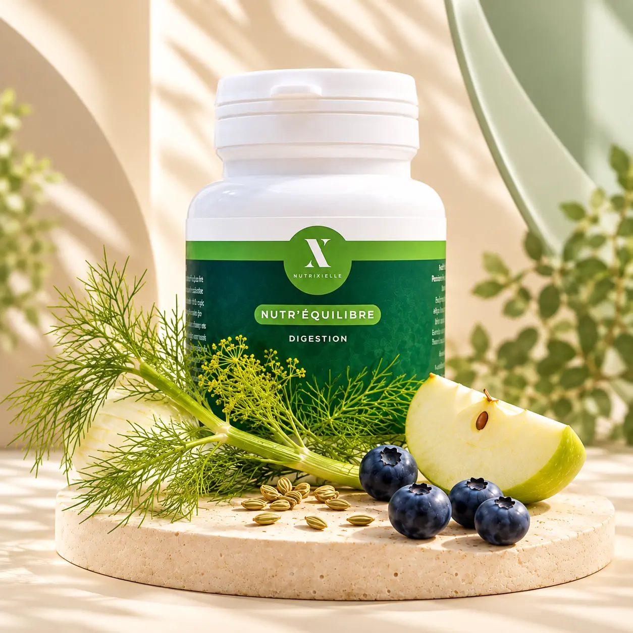 Nutr’Équilibre Nutrixielle avec fenouil, pomme et myrtilles